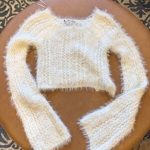 Kimchi Blue White Crop Sweater